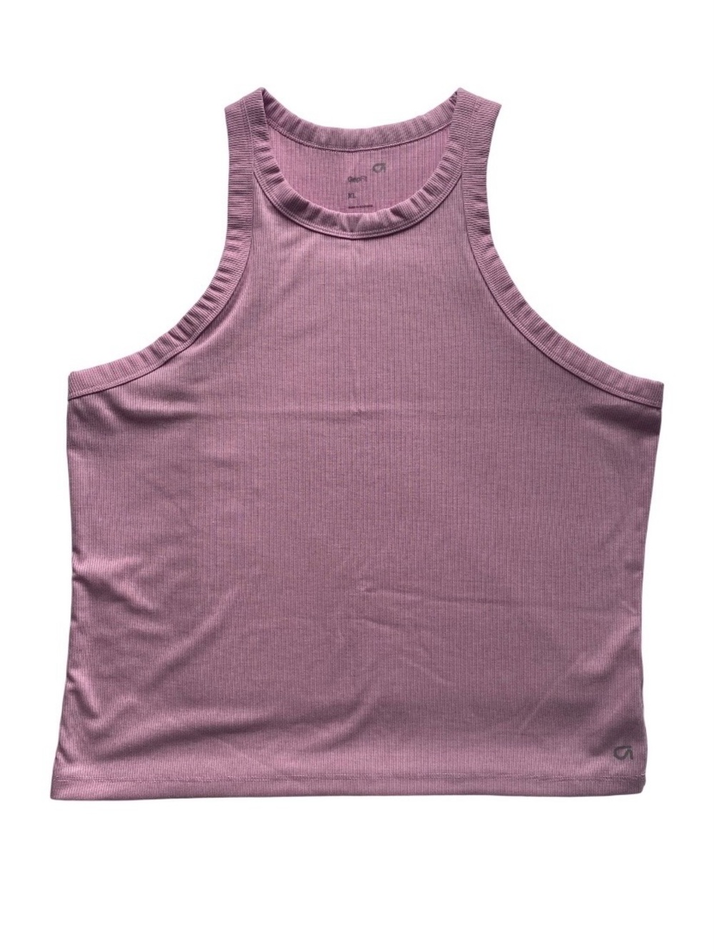 GapFit by Gap Pink Ribbed High Neck Athletic Tank